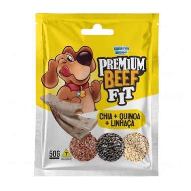 Bifinho Mister Bone Chia, Quinoa e Linhaça Fit Premium 50g