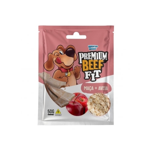 Bifinho Mister Bone Maça e Aveia Fit Premium 50g