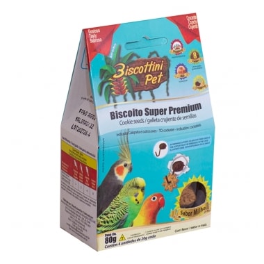 Biscoito Aves da Mata Calopsitas 80g