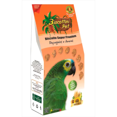 Biscoito Aves da Mata Papagaios 80g