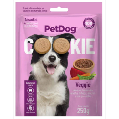 Biscoito Cookie Pet Dog Veggie 250g