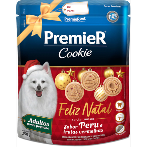 Biscoito Cookie Premier Natal Cães Adultos 250g