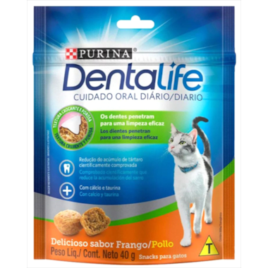 Biscoito Dentalife Frango Gatos 40g