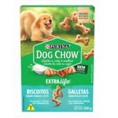 Biscoito Dog Chow Extralife Frango Integral Júnior Cães Filhotes 300g