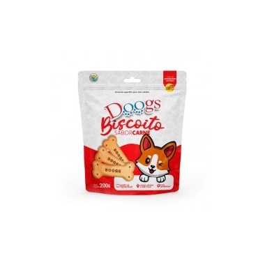 Biscoito Doogs Carne Cães Adultos 200g