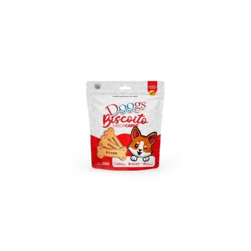 Biscoito Doogs Carne Cães Adultos 200g