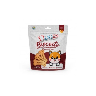 Biscoito Doogs Carne Cães Adultos Raças Pequenas 200g