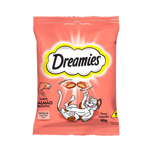 Biscoito Dreamies Salmão Irresistível Gatos 40g