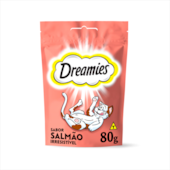 Biscoito Dreamies Salmão Irresistível Gatos 80g