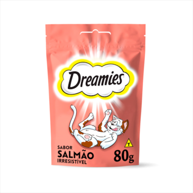 Biscoito Dreamies Salmão Irresistível Gatos 80g