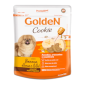 Biscoito Golden Cookie Banana, Aveia e Mel Cães Adultos Raças Pequenas 350g