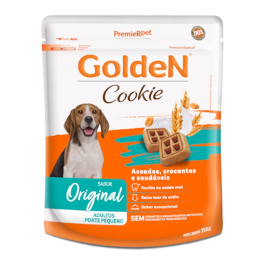 Biscoito Golden Cookie Original Cães Adultos Raças Pequenas 350g
