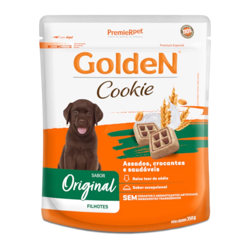 Biscoito Golden Cookie Original Cães Filhotes 350g