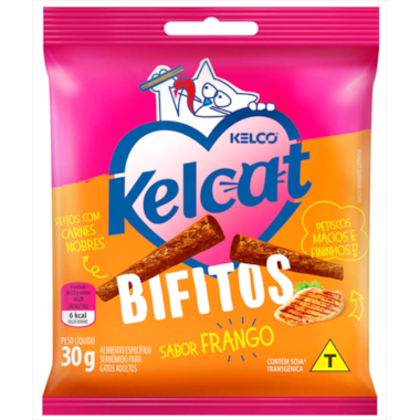 Biscoito Kelcat Bifitos Frango 30g