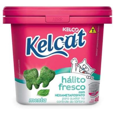 Biscoito Kelcat Menta Funcional 40g