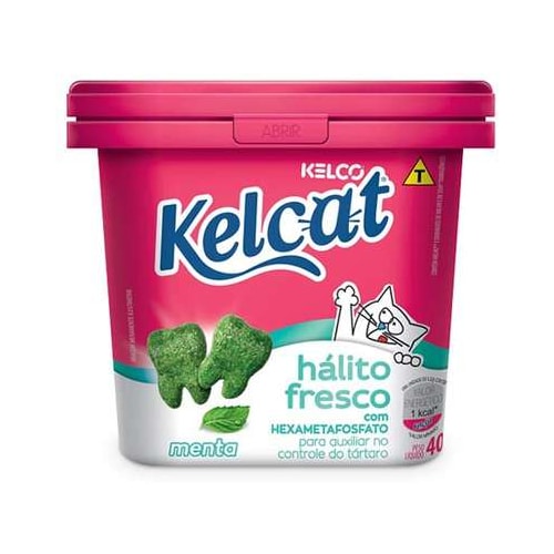 Biscoito Kelcat Menta Funcional 40g
