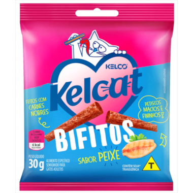 Biscoito Kelcat Peixe Bifitos 30g