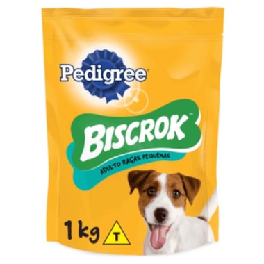 Biscoito Pedigree Biscrok Cães Adultos Raças Pequenas e Minis 1kg