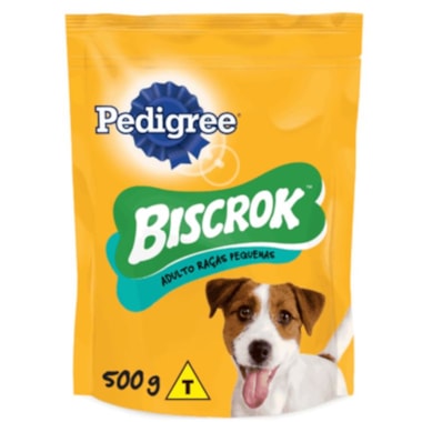 Biscoito Pedigree Biscrok Cães Adultos Raças Pequenas e Minis 500g