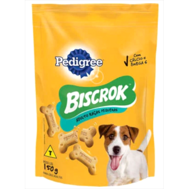 Biscoito Pedigree Biscrok Cães Raças Pequenas e Minis 150g