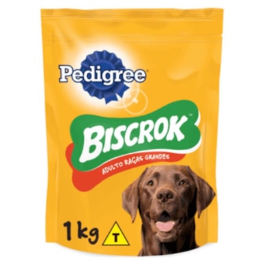 Biscoito Pedigree Biscrok Maxi Cães Adultos Raças Grandes 1kg
