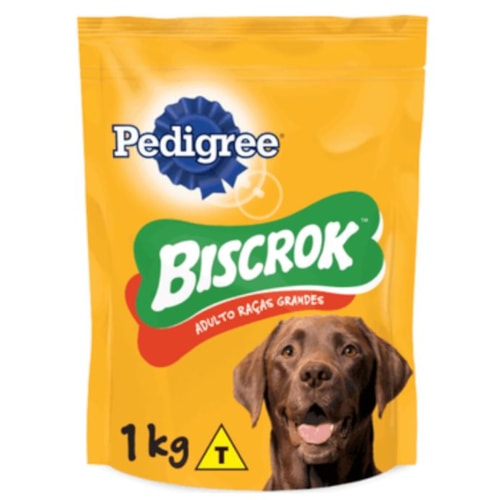 Biscoito Pedigree Biscrok Maxi Cães Adultos Raças Grandes 1kg