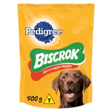 Biscoito Pedigree Biscrok Maxi Cães Adultos Raças Grandes 500g