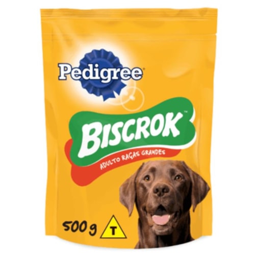 Biscoito Pedigree Biscrok Maxi Cães Adultos Raças Grandes 500g