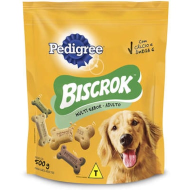 Biscoito Pedigree Biscrok Multi Cães Adultos 500g