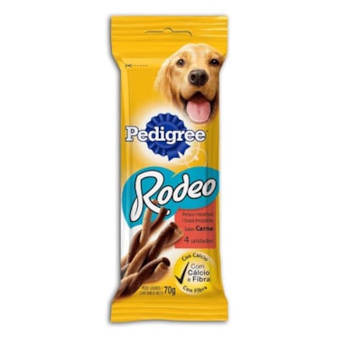 Biscoito Pedigree Rodeo Carne com 4 Unidades 70g
