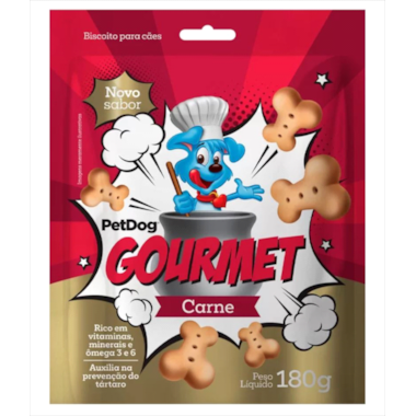 Biscoito Pet Dog Carne Cães 180g