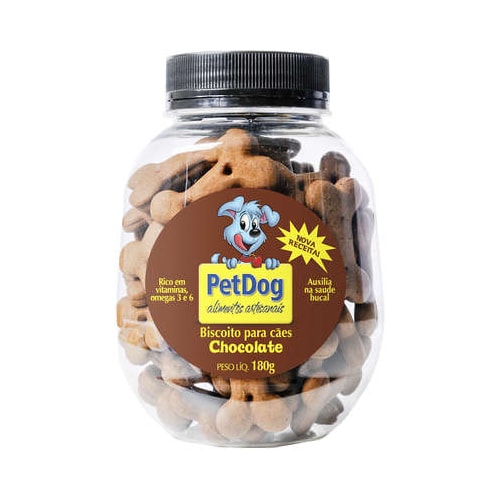Biscoito Pet Dog Chocolate Cães 180g