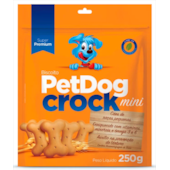 Biscoito Pet Dog Crock Mini Cães Raças Pequenas 250g