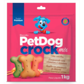Biscoito Pet Dog Crock Mix Cães 1kg