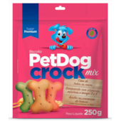 Biscoito Pet Dog Crock Mix Cães 250g