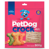 Biscoito Pet Dog Crock Mix Cães 500g