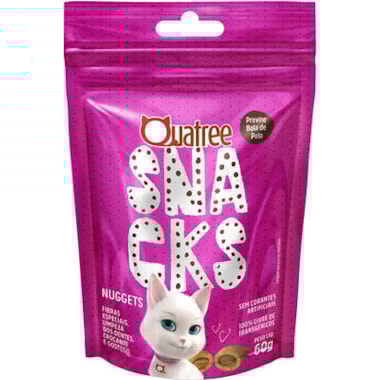 Biscoito Quatree Nuggets Bolas de Pelo Gatos 60g