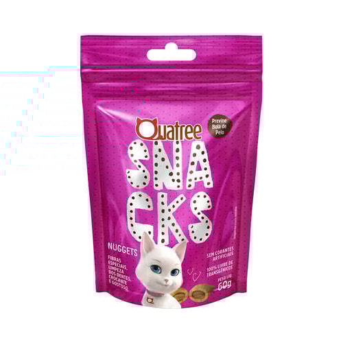 Biscoito Quatree Nuggets Bolas de Pelo Gatos 60g