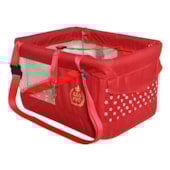 Bolsa de Transporte São Pet Safety Vermelha - Ate 10kg