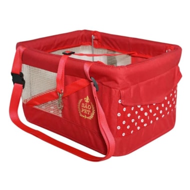 Bolsa de Transporte São Pet Safety Vermelha - Ate 10kg