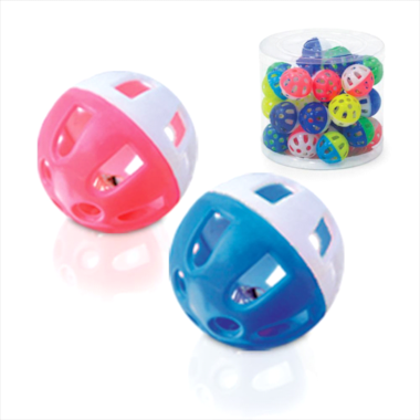 Brinquedo Chalesco Bola com Guizo Gatos