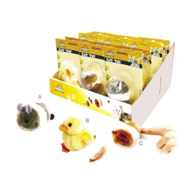 Brinquedo Chalesco Pelúcia Fofinho com Catnip Gatos