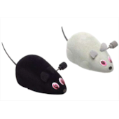 Brinquedo Chalesco Pelúcia Ratinho Pequeno com Corda Gatos com 2 unidades