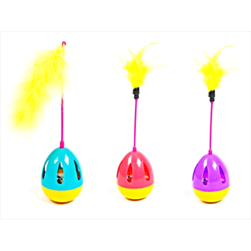 Brinquedo Chalesco Play Cat Pop com Penas
