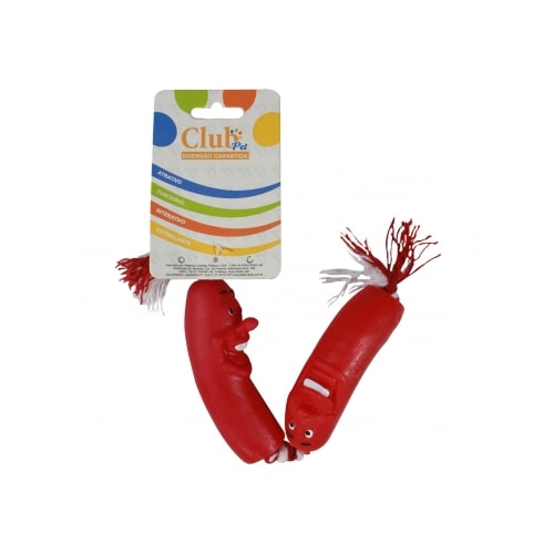 Brinquedo Club Pet 2 Salsichas com Corda