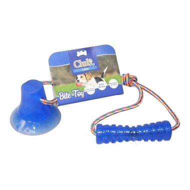 Brinquedo Club Pet Bite Toy Com Ventosa Azul