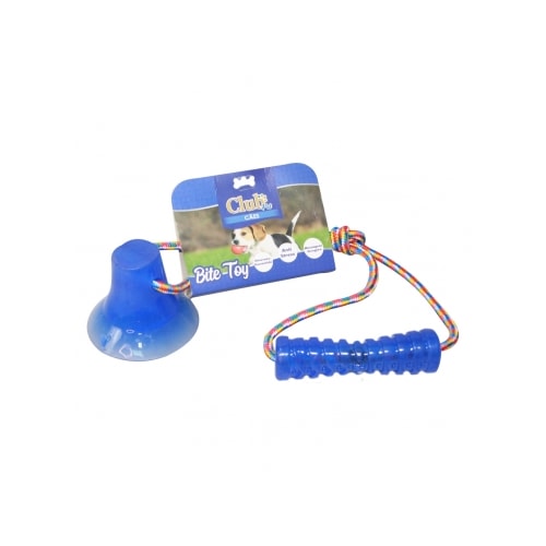 Brinquedo Club Pet Bite Toy Com Ventosa Azul
