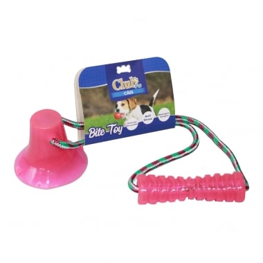 Brinquedo Club Pet Bite Toy Com Ventosa Rosa