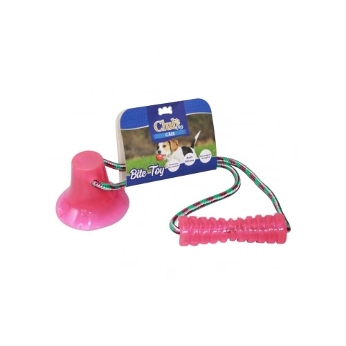 Brinquedo Club Pet Bite Toy Com Ventosa Rosa