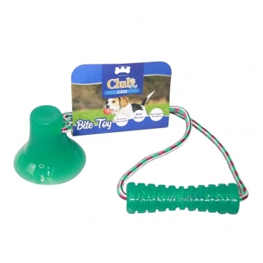 Brinquedo Club Pet Bite Toy Com Ventosa Verde